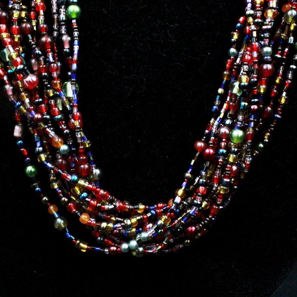Joan Rivers Classics Collection Contemporary Multi-Strands Torsade Reds Necklace - Picture 4 of 12